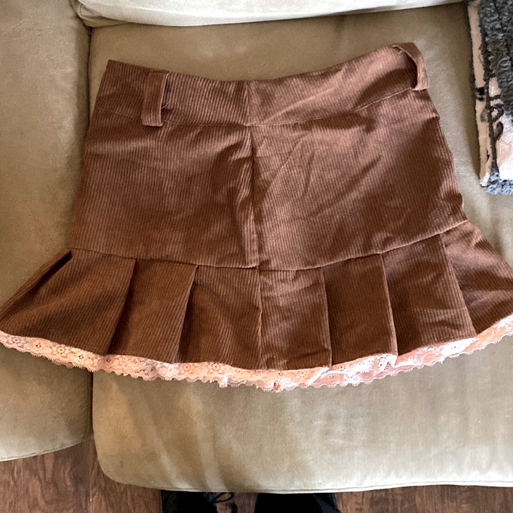 Brown Mini Skirt